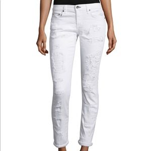 Rag & Bone white distressed Dre jean size 25